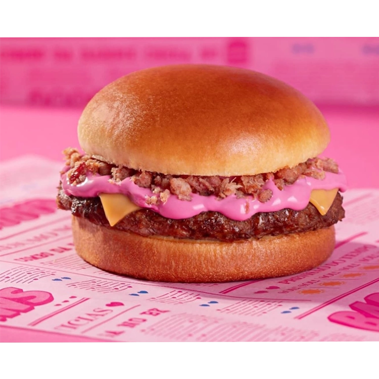 Pink hamburger