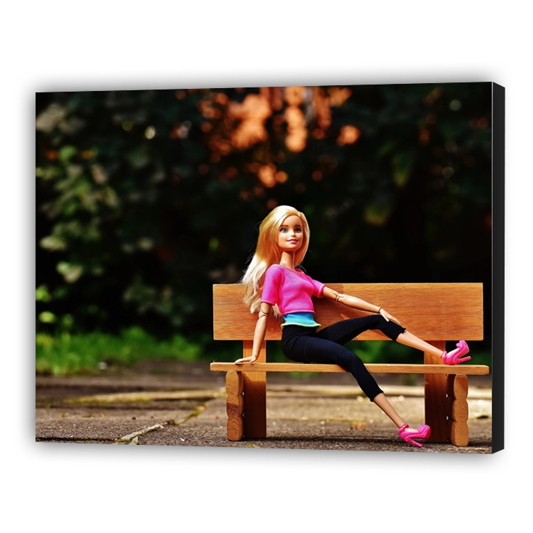 The girl on the bench