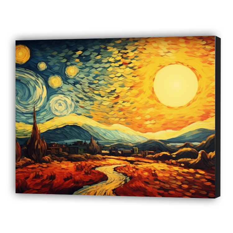 Vivid sunset | Van Gogh