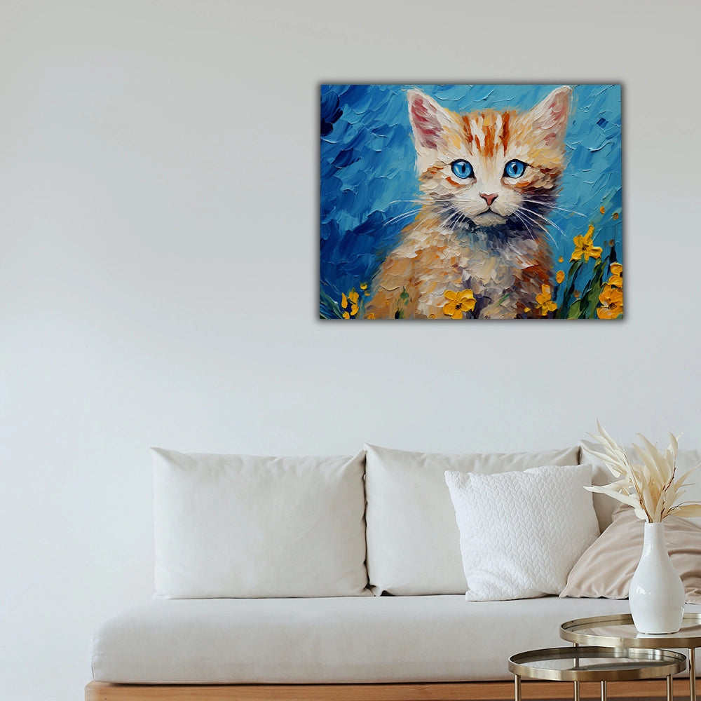 Surprised cat | Van Gogh