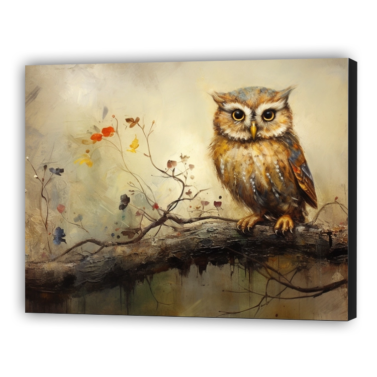 An owl on a branch | Da Vinci