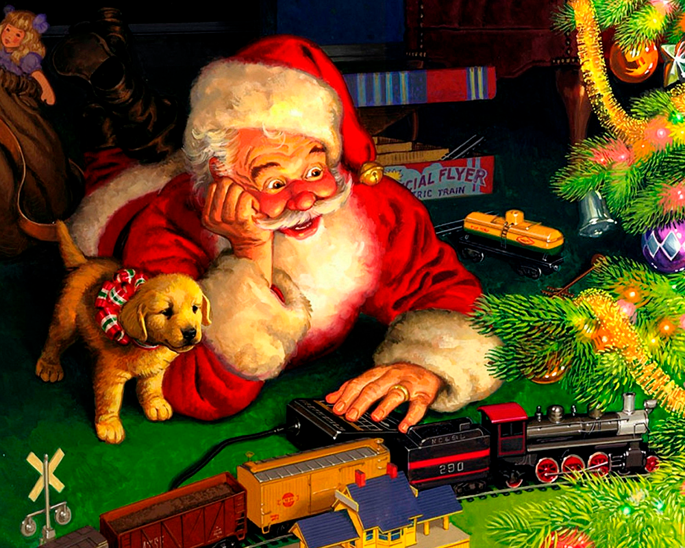 Festive Santa Claus