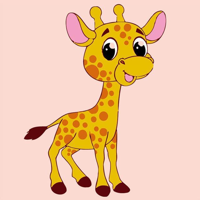 Giraffa felice