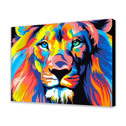 Colored lion