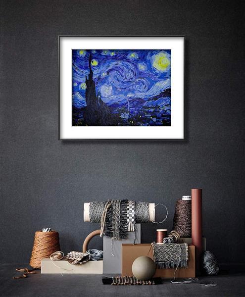 Van Gogh "Notte stellata sul Rodano"