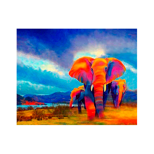 Elefanti nella Savana