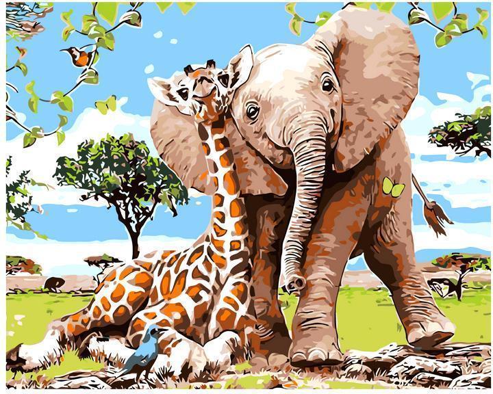 Elefante e giraffa