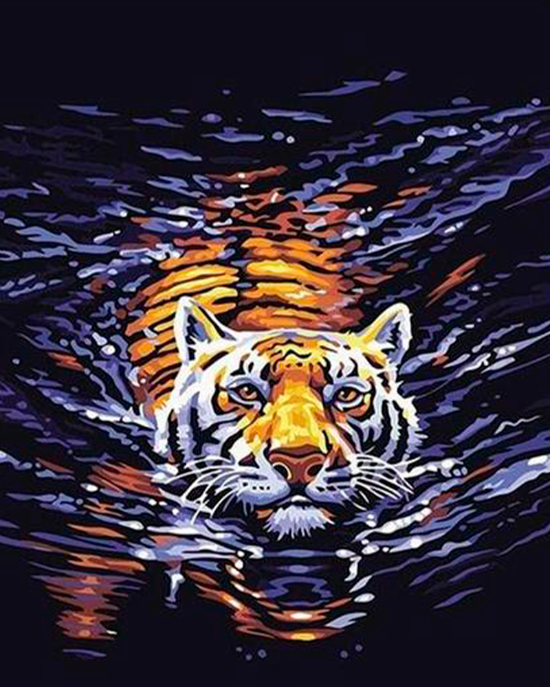 Tigre in acqua